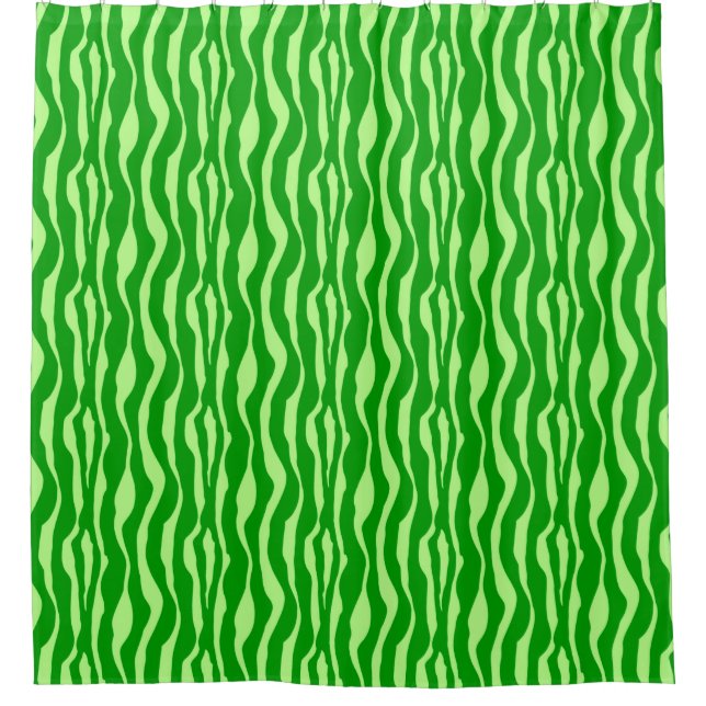 Zebra stripes - Shades of Lime Green (Front)