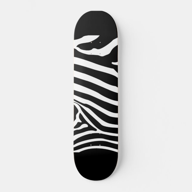 Zebra Stripes Skateboard (Front)