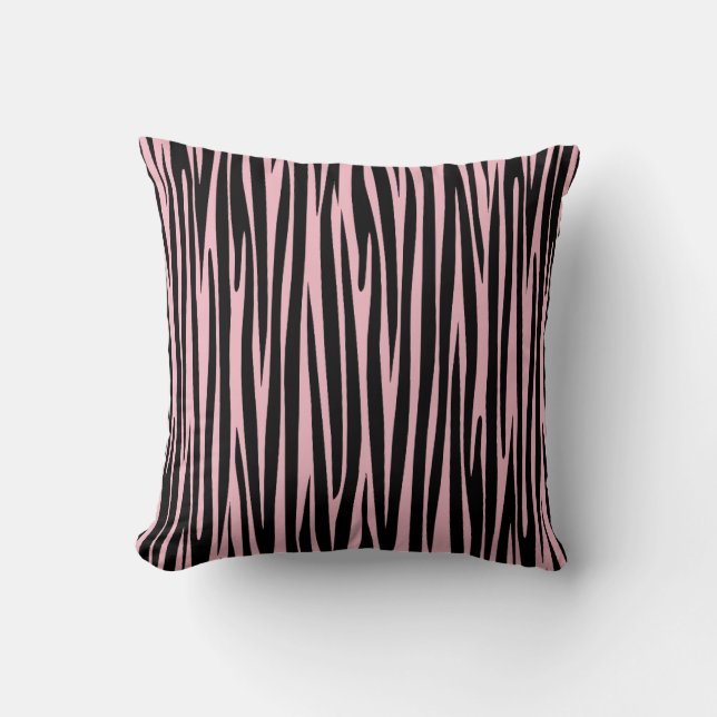 Zebra stripes throw pillow (Front)