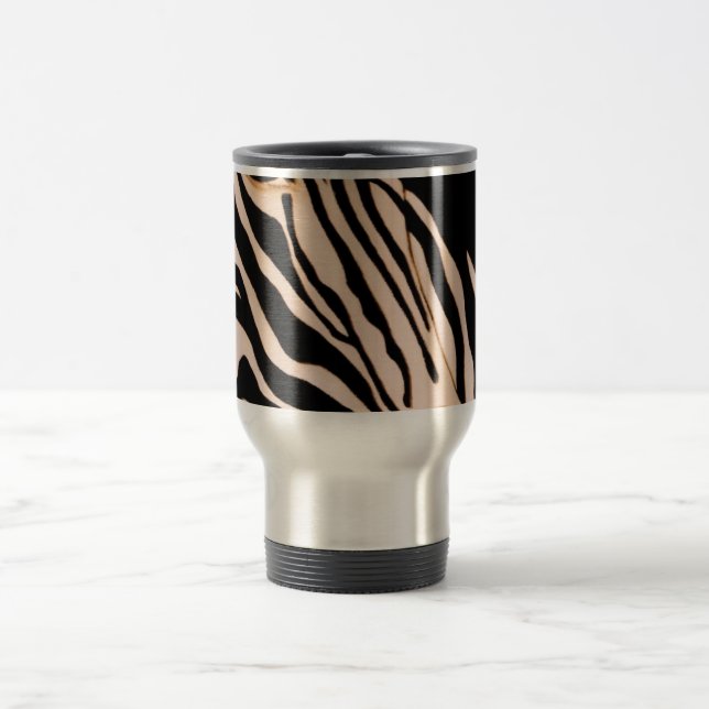 zebra stripes travel mug (Center)