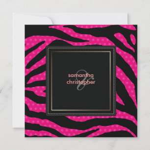 Zebra stripes/Wedding Invitations