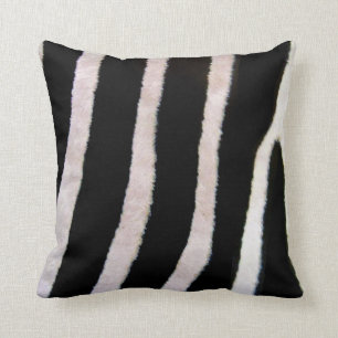 Zebra Stripes Wildlife Animal Print Throw Pillow