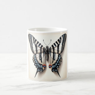 Zebra Swallowtail Butterfly 040624IREF122 - Waterc Coffee Mug
