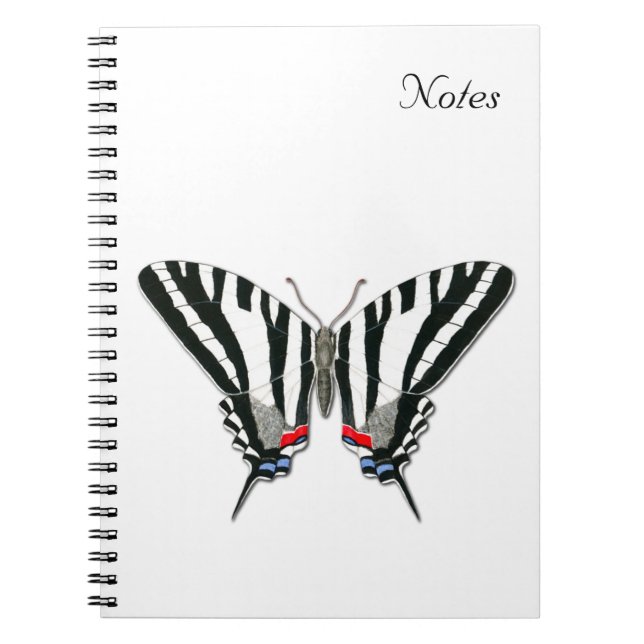 Zebra Swallowtail Butterfly Notebook (Front)