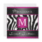 Zebra Sweet Sixteen Monogram