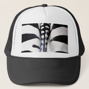 Zebra Tail Black & White Hat/Cap Trucker Hat