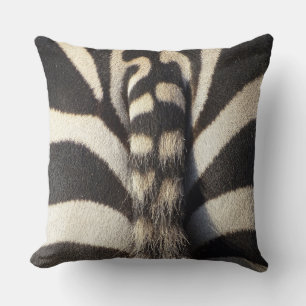 Zebra Tail Throw Pillow