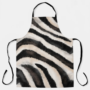 Zebra Texture: Hand Drawing, African. Apron