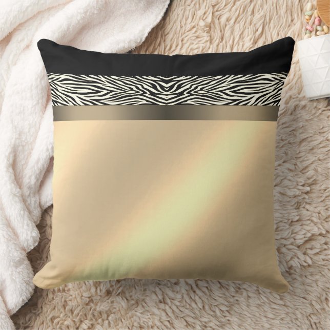 Zebra Throw Pillow (Blanket)