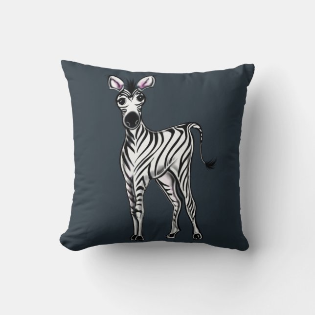 Zebra  throw pillow (Front)