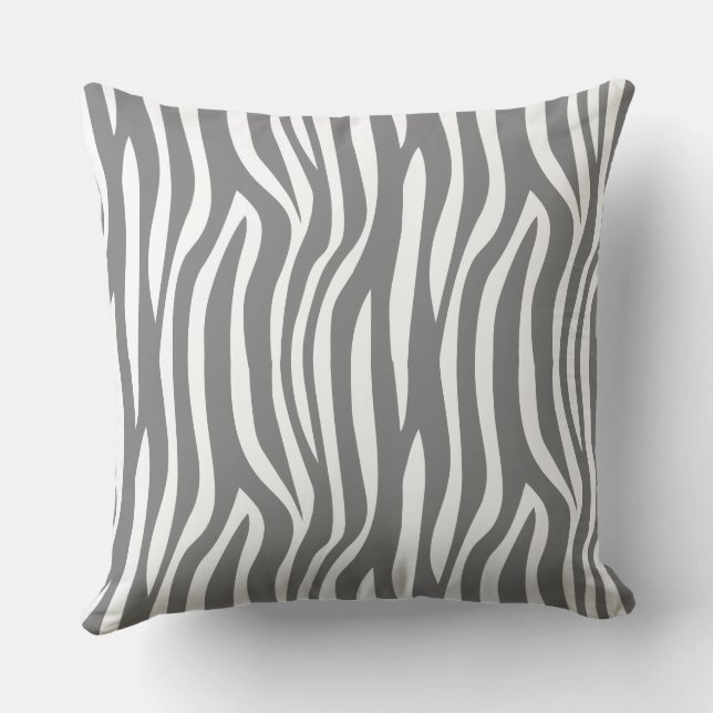 zebra throw pillow (Back)