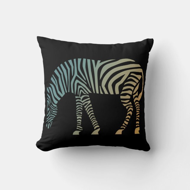 Zebra Throw Pillow (Front)