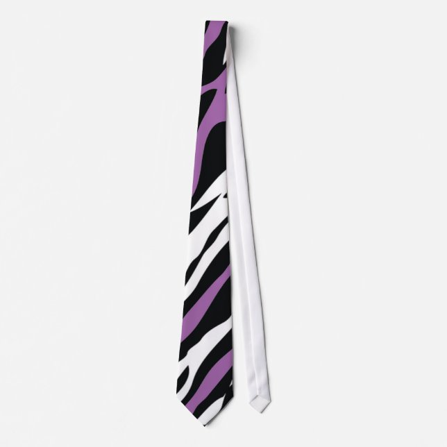 Zebra Tie - Purple (Front)