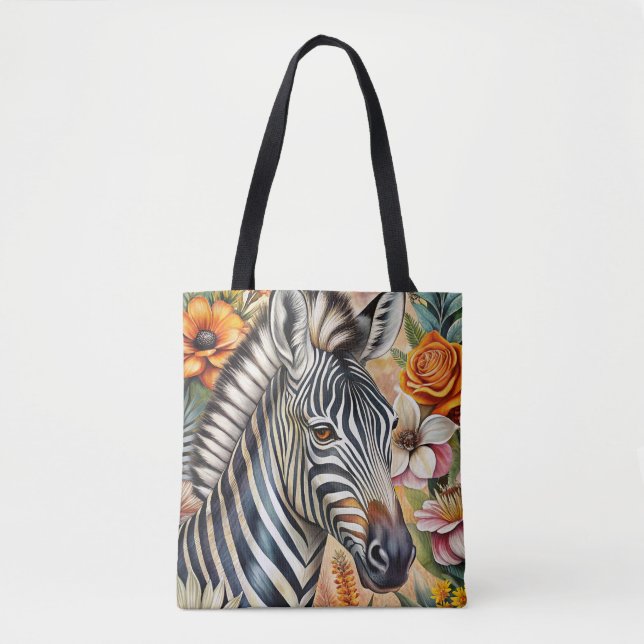 Zebra Tote Bag (Front)