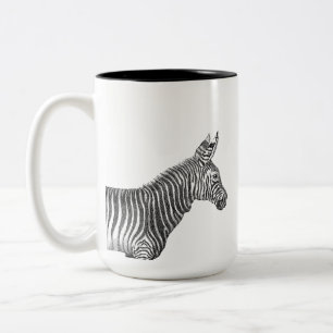 Zebra Two-Tone Coffee Mug