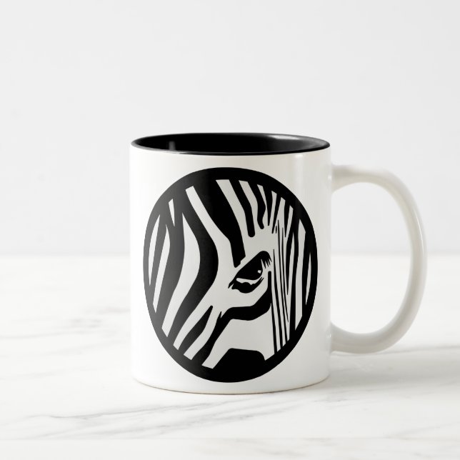 Zebra Two-Tone Coffee Mug (Right)