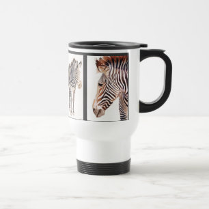 Zebra Watercolor Wildlife Art Mug