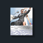 Zebra Wedding Engagement Photo Canvas Silver<br><div class="desc">Custom wedding engagement zebra print photo template design.  Just add your pic!</div>