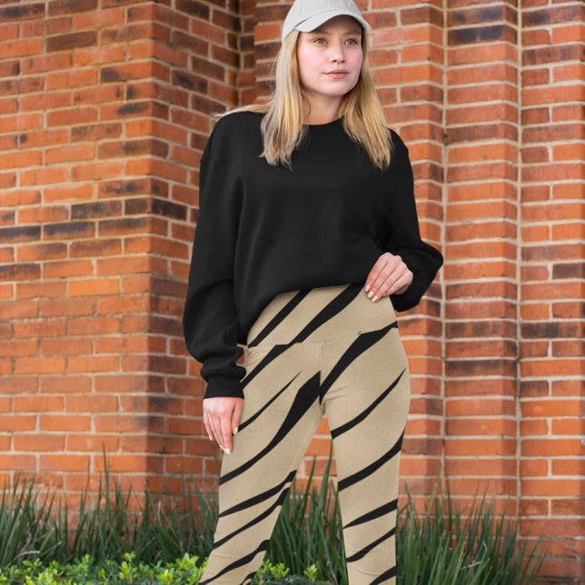 Zebra Wild Animal Pattern Leggings (Creator Uploaded)