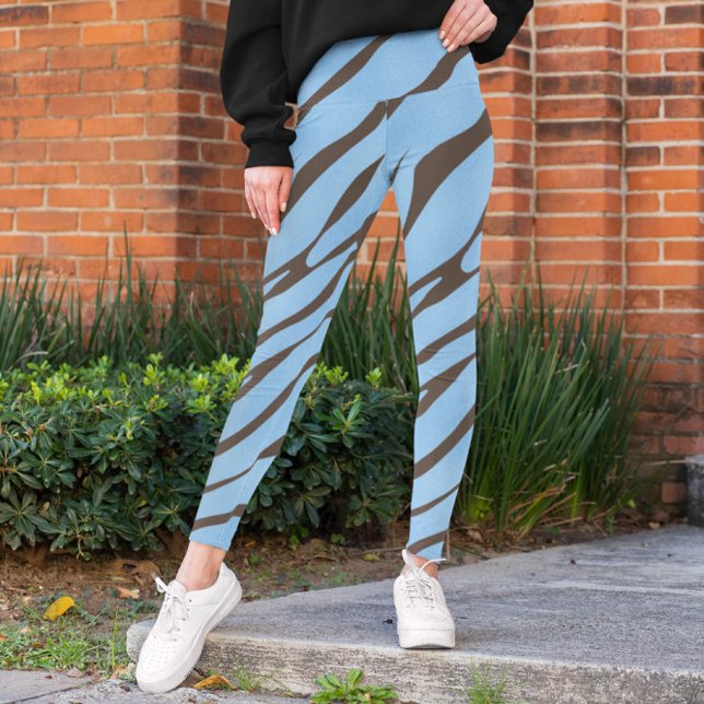 Zebra Wild Animal Pattern Leggings (Creator Uploaded)