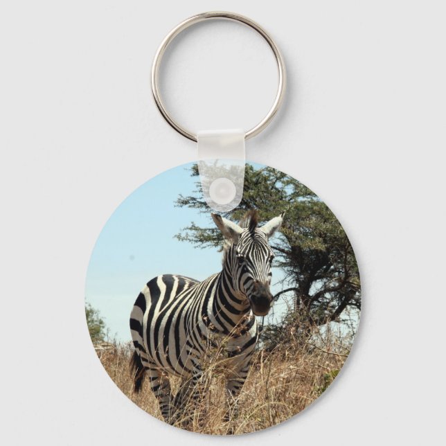 zebra wild keychain (Front)