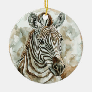 Zebra Wild Tame and Timeless Collection Ceramic Ornament