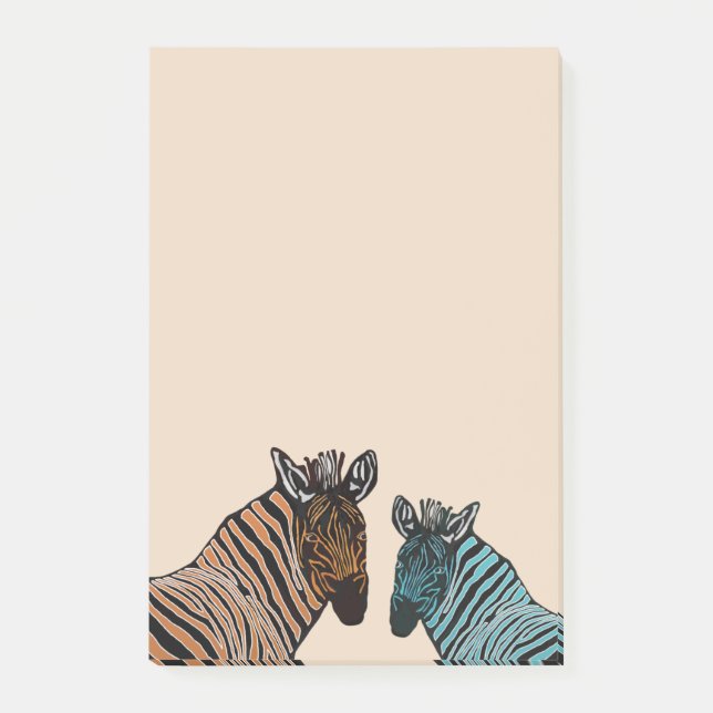 Zebra Wildlife Post-it Notes (Front)