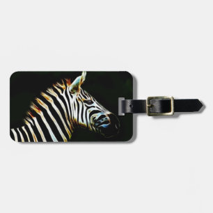 Zebra with black and white stripes in Africa Luggage Tag