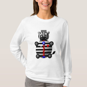Zebra with Zipper T-Shirt