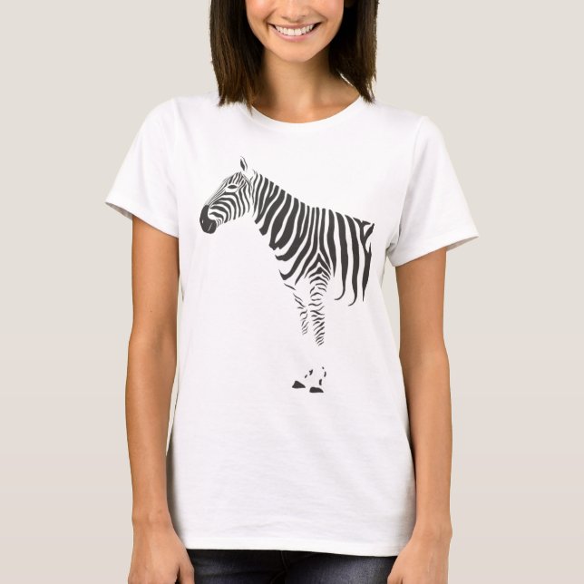 Zebra Wrap Around T-Shirt (Front)
