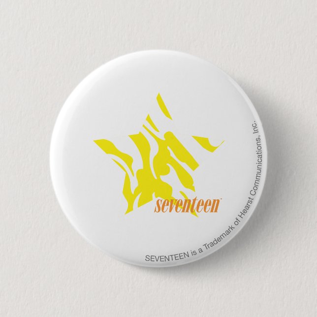 Zebra Yellow 3 2 Inch Round Button (Front)