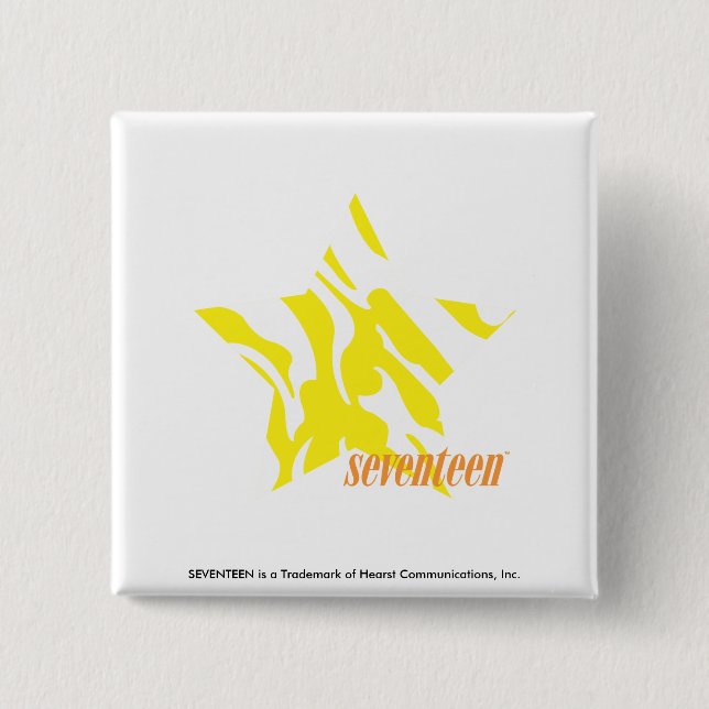 Zebra Yellow 3 2 Inch Square Button (Front)