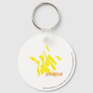 Zebra Yellow 3 Keychain