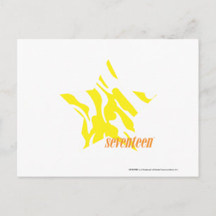 Zebra Yellow 3 Postcard