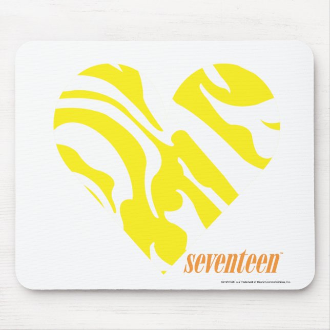 Zebra Yellow 4 Mouse Pad (Front)