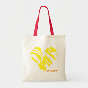 Zebra Yellow 4 Tote Bag