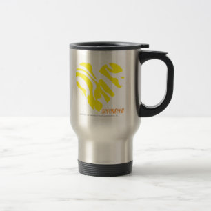 Zebra Yellow 4 Travel Mug