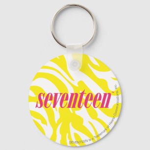 Zebra Yellow Keychain