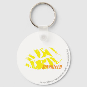 Zebra Yellow Keychain