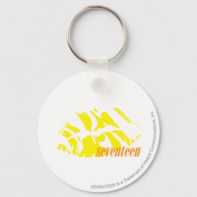 Zebra Yellow Keychain (Front)