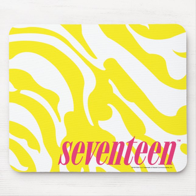 Zebra Yellow Mouse Pad (Front)