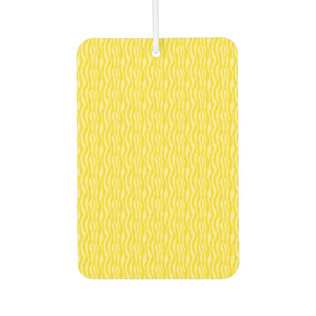  Zebra Yellow Pattern Modern Animal Print Air Freshener (Front)