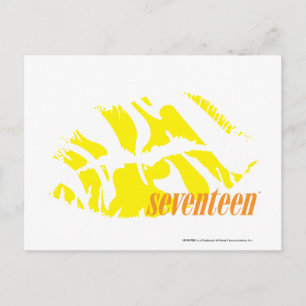 Zebra Yellow Postcard