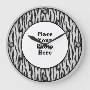 Zebra Your Photo Wall Clock