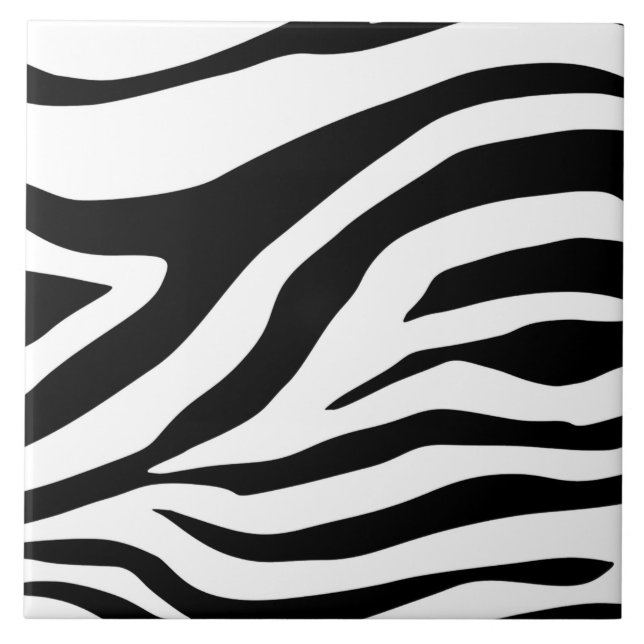 Zebra, Zebra Print, Zebra Pattern, Safari, Africa, Tile (Front)