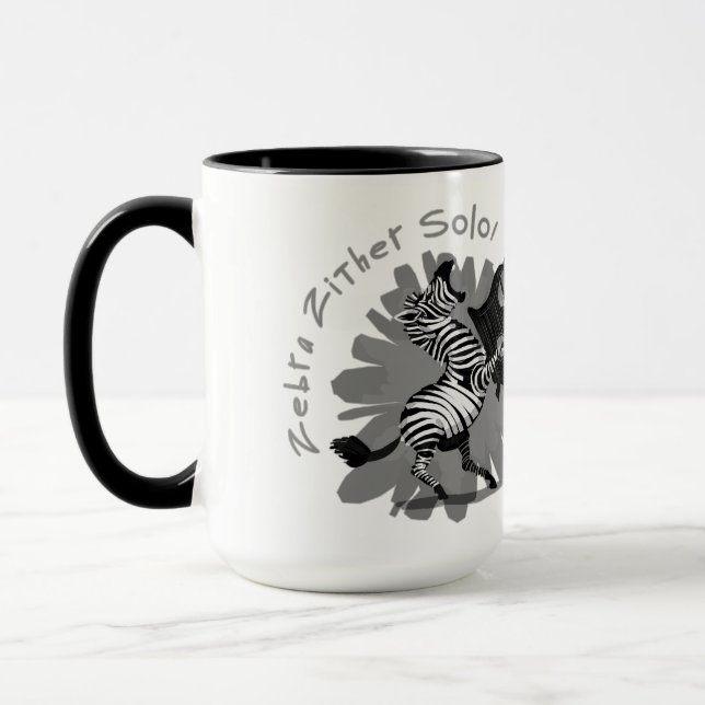 Zebra Zither Solo Mug (Left)