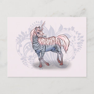 Zebracorn zebra-unicorn postcard