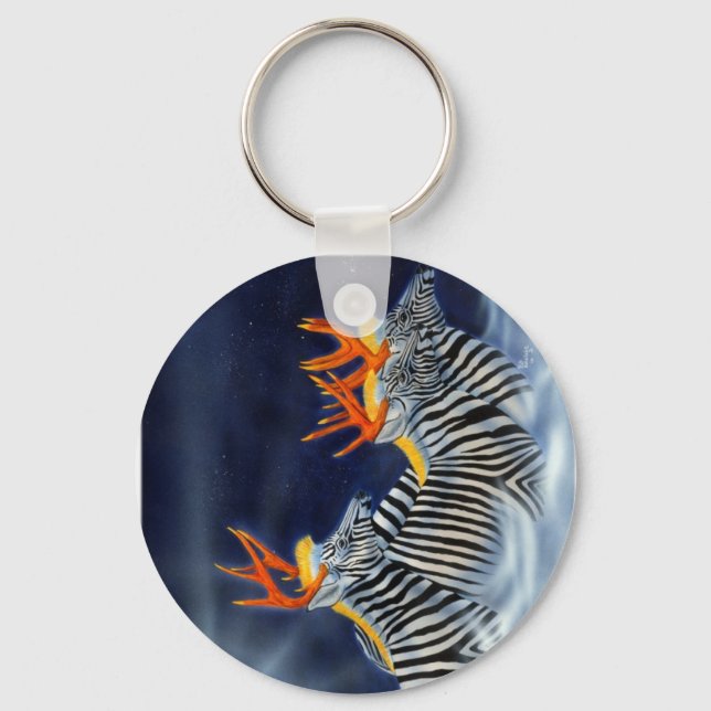 Zebradeer in Flight Keychain (Front)