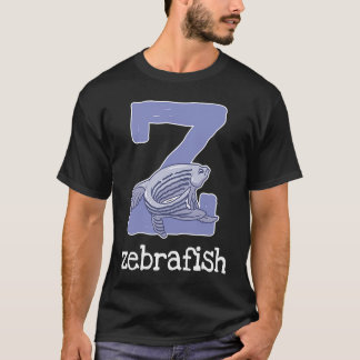 Zebrafish Alphabet Letter Fish  Kids T-Shirt