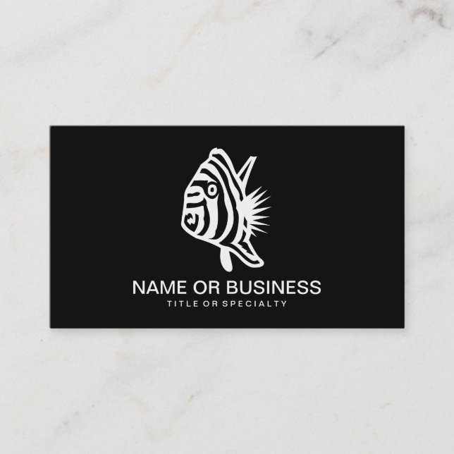 zebrafish icon business card (Front)